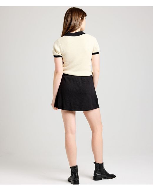 Known Supply Black Collared Sweater Polo
