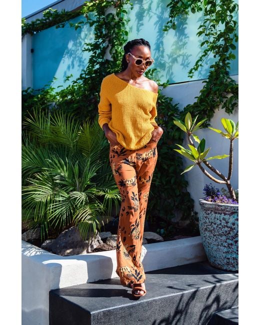 Jennafer Grace Brown Lucy Leopard Bellbottom Trousers