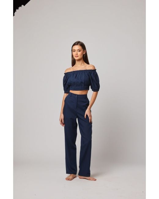 Ashita Fernandes Blue Umang Trouser