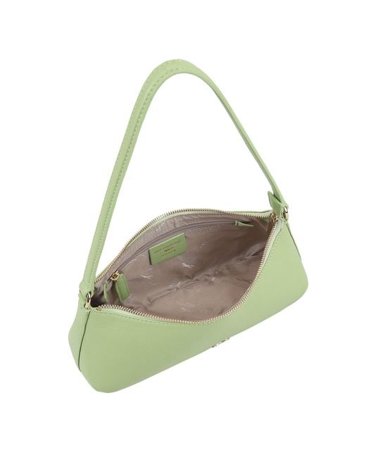 Paul Costelloe Green Zoey Leather Shoulder Bag