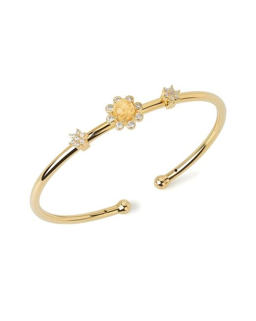 Freqnc Atelier Metallic Eight Petals Bangle
