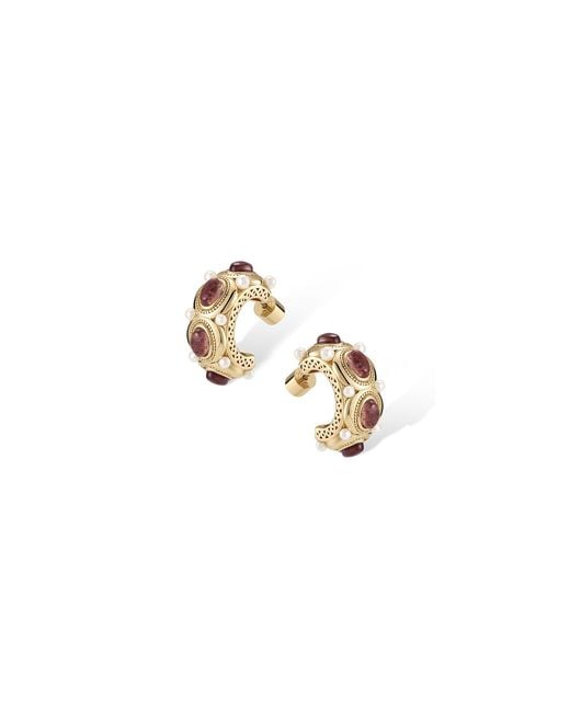Retro Chic Metallic Ayasofya Earrings