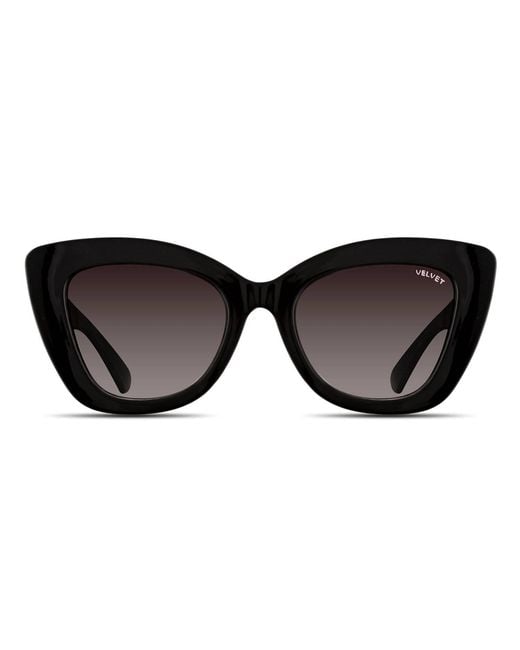 Velvet Eyewear Black Cat Eye Sunglass Style