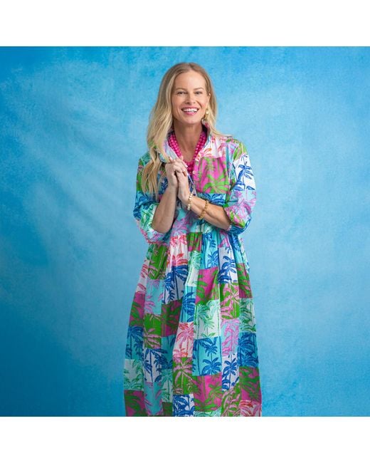 Mary Marshmallow Blue Frannie Dress Long