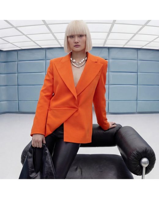 Ma Mulier Orange Pera Blazer