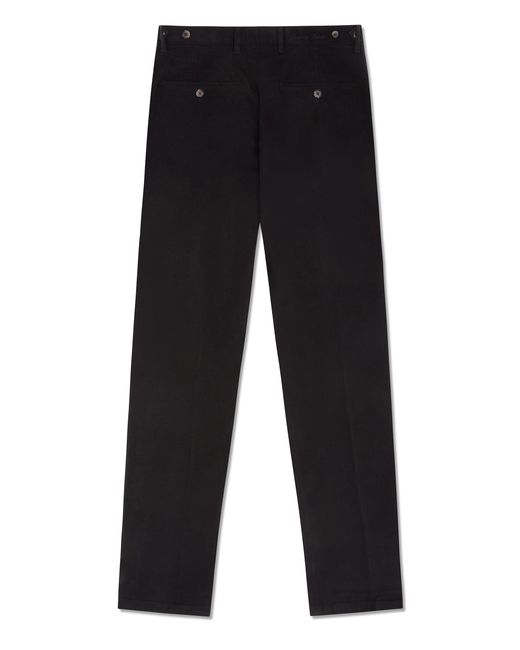 Gresham Blake Black Cotton Stretch Chino for men