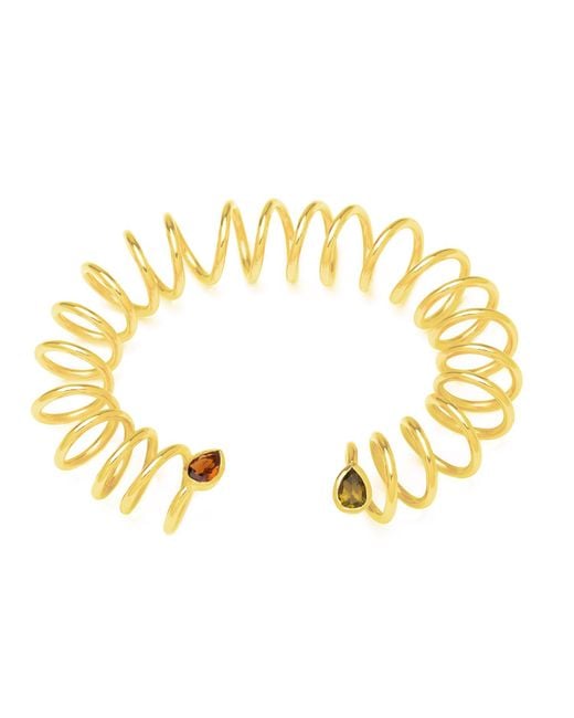 Armature Metallic And Tourmaline Curl Bracelet