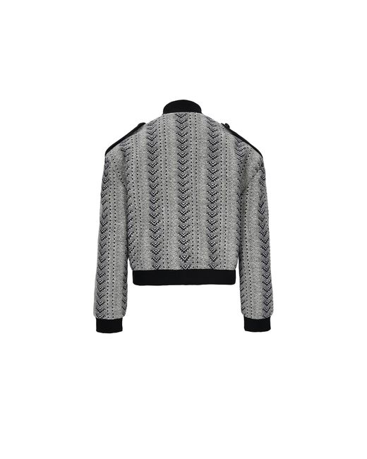 Mandragora Gray Ira Wool Bomber Jacket