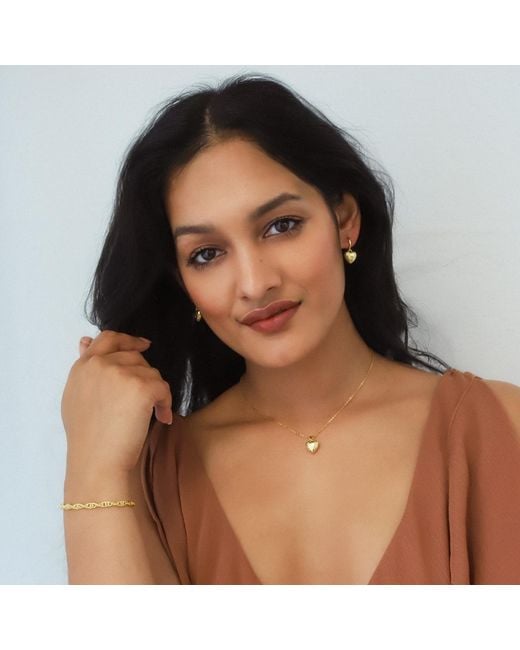 Luna Charles Metallic Vida Bubble Heart Necklace