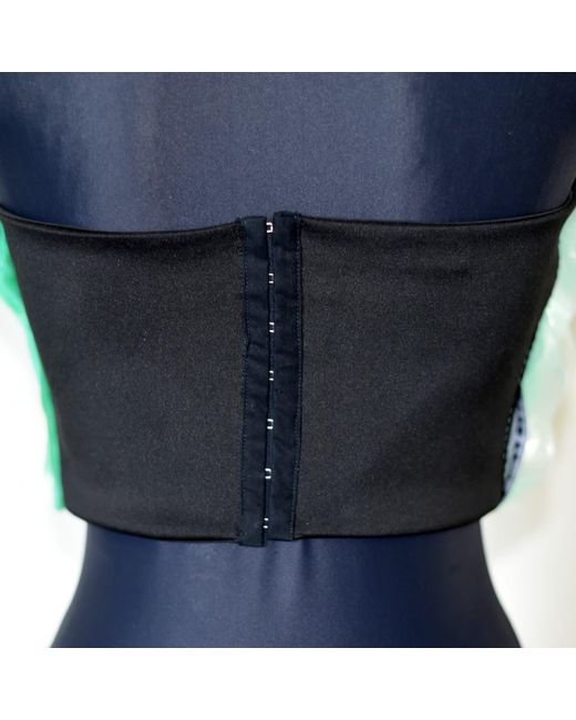 Laura Daili Green Reclaimed Layers Corset