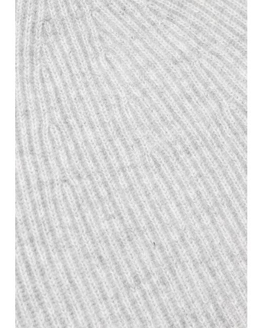 Loop Cashmere White Cashmere Beanie