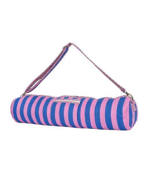 Conscious Yoga Collective Green The Striped Cotton Yoga Bag