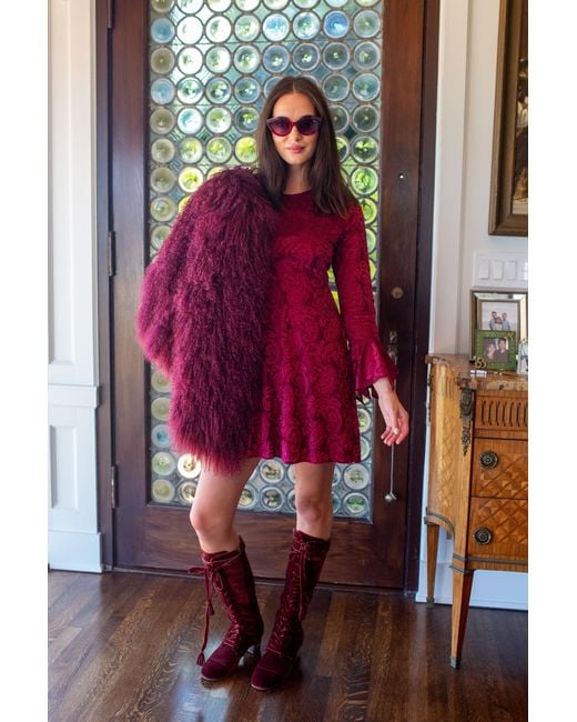 Jennafer Grace Red Jill Mini Dress