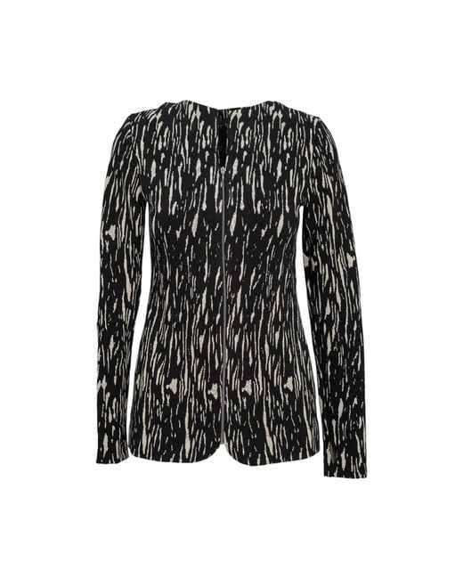 ARTISTA Black Viscose Blend Zip Jacket
