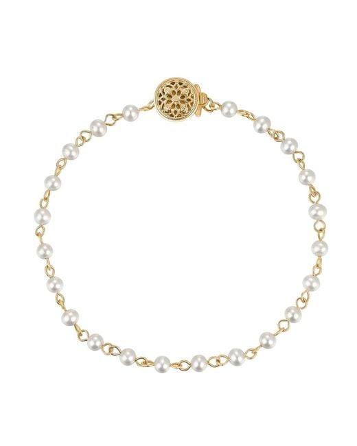 Katy Faye Metallic Josephine Pearl Bracelet