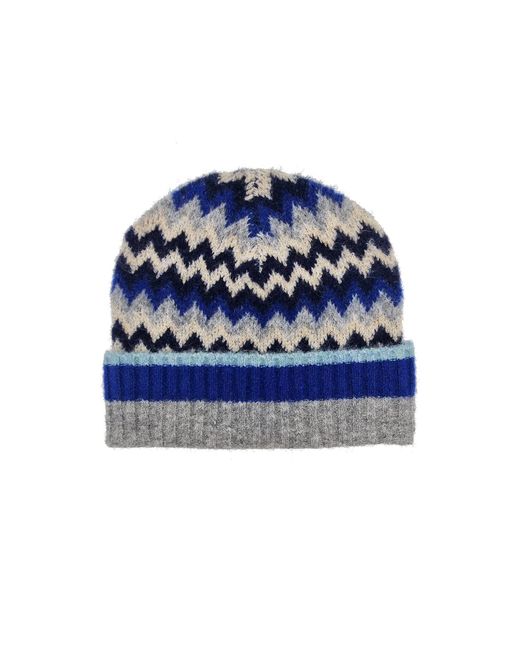 Nooki Design Blue Dora Chevron Beanie