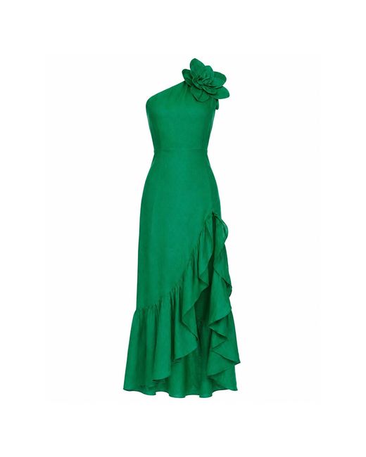 Yumi Kim Green Rocky Linen Dress