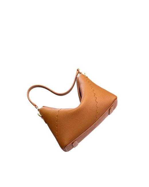 Orange Cube Brown Vina Shoulder Bag