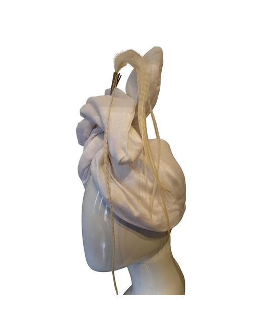 Romer Millinery Metallic Neutrals Feather Clip For Hair, Hats, Turbans & Lapel Off