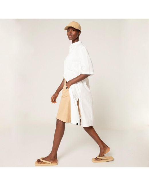 Undertake Studio White Neutrals Myoko Midi-Sleeved Shirt