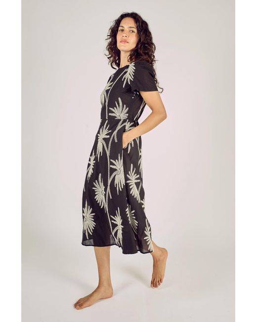 Traffic People Black Palms Of Promise Nora Dress