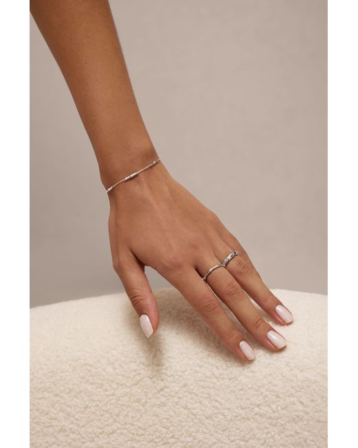 Vanhi White Bamboo Ring
