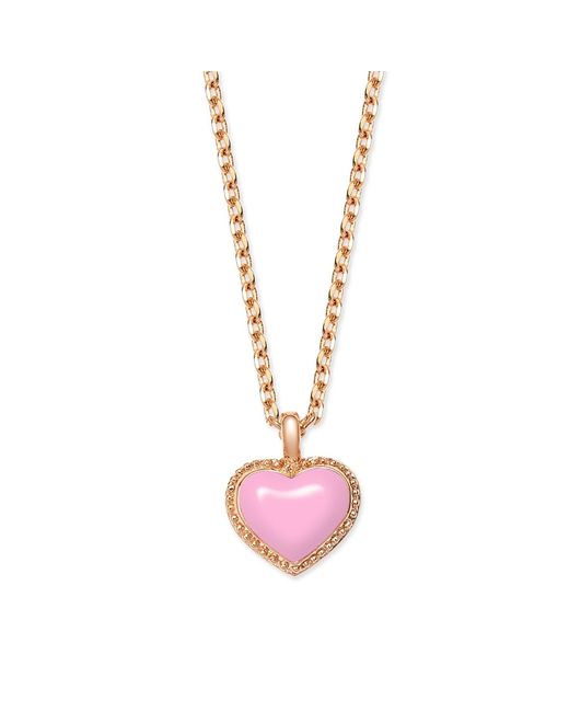 Grosse Pink Enamel Heart Necklace, Series Pop Heart
