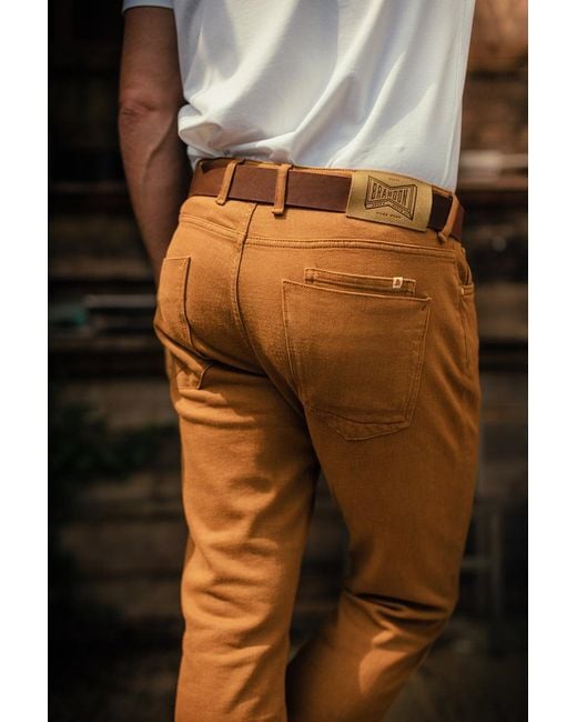 &SONS Trading Co Orange Andsons Brandon Jeans Tan for men