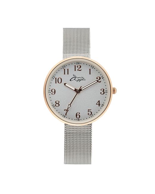 Bermuda Watch Company White Annie Apple Empress Interchangeable Rose, Mesh Wrist To Nurse Watch Ladies