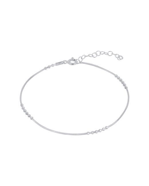 Spero London Metallic Six Beads Sterling Bracelet