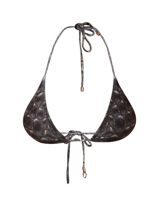 Animal Black Amazon Reversible Bikini Top
