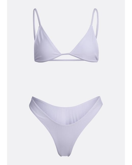 Minimale Animale Purple Lucid Bijou Bikini Top