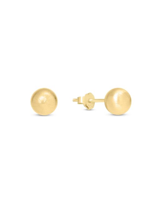 Esterah Yellow Matte Sphere Studs