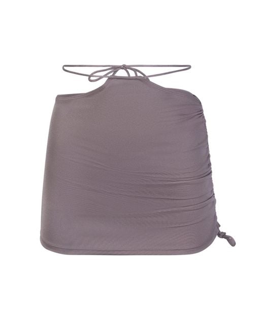 The Delarose Sisters Purple Neutrals Latte Cover Up Skirt