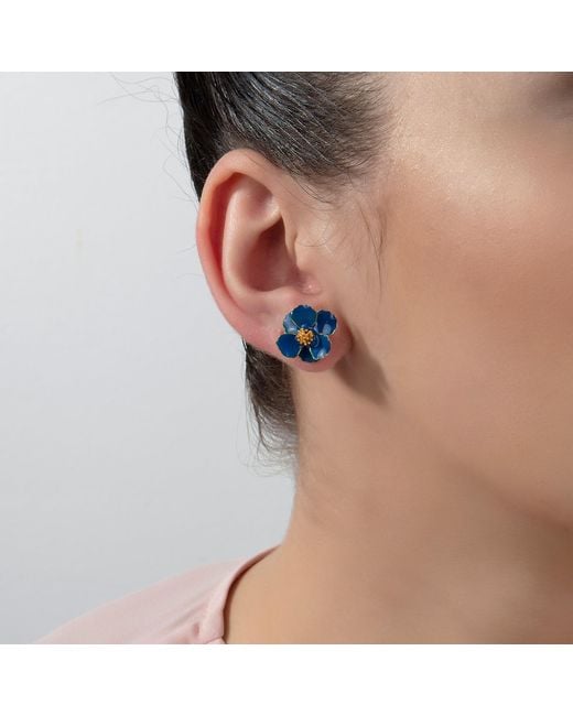 Milou Jewelry Red Sugar Petite Flower Earrings