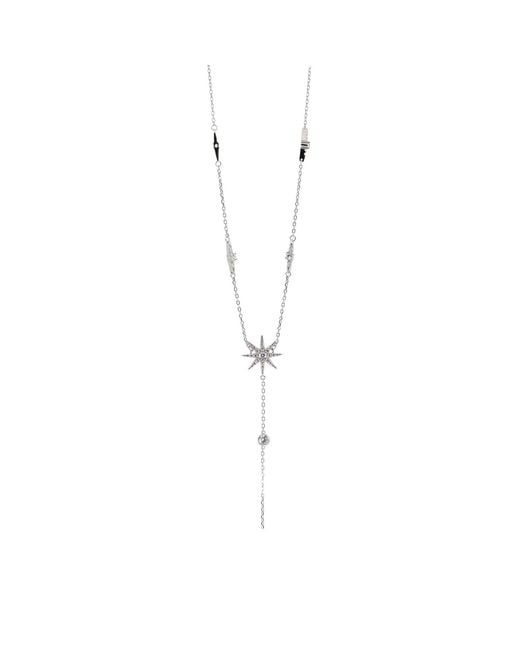 Ebru Jewelry Metallic Stellar Radiance Sterling & Diamond Necklace