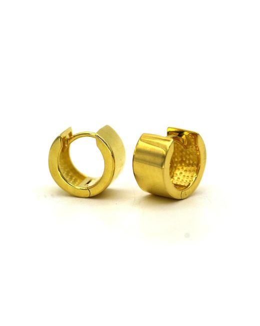 VicStoneNYC Fine Jewelry Yellow High Quality Bold Huggie Earrings