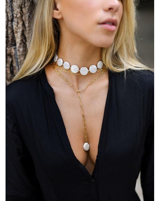 Adriana Pappas Designs Metallic Luxe Layered Lariat