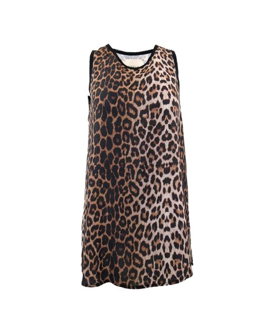 Theo the Label Brown Kores Leopard Tank