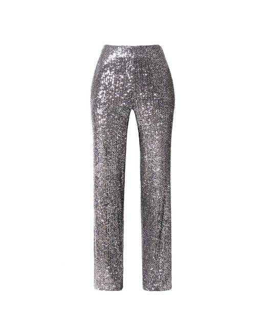AGGI by HALEWSKI Gray Luca Diamond Sequin Pant