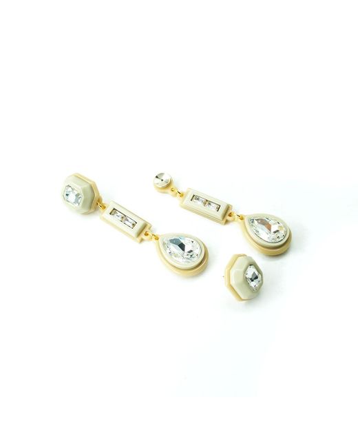 Gissa Bicalho Metallic Handmade Acrylic Earring Kit Stone Hoop And Pendant Clay