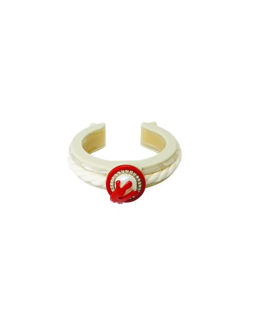 Gissa Bicalho Red Handmade Bracelet Coral And Pearl Cord