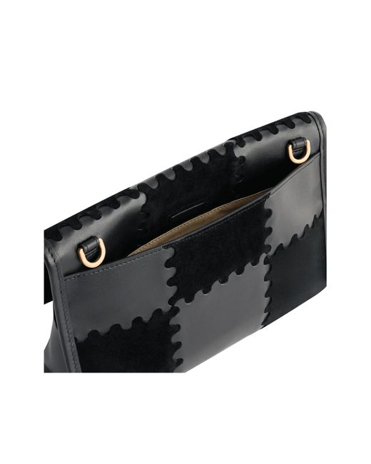 Orange Cube White Square Stitch Messenger Bag