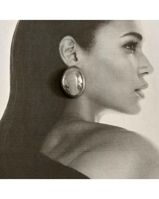 VIEA Gray Mona Dome Earrings