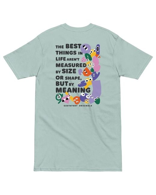 Anchor and Crew Blue Ice Gustatory Originals Shapes & Heavy Cotton Embroidered T-Shirt