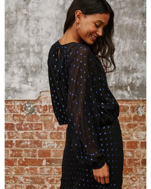 Rose & Nancy Blue Nova Dot Blouse