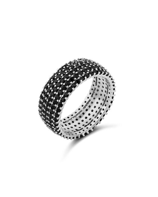 SHYMI Metallic Pave Cigar Ring