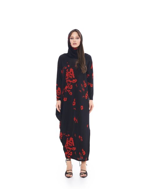 Tessitura Red Poppies Long Dress