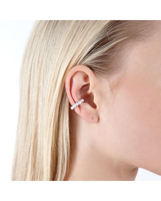 Lucy Quartermaine Metallic Royal Pearl Ear Cuff