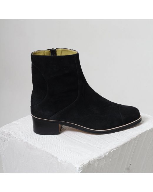 Mafalda Blue Ines Suede Ankle Boots